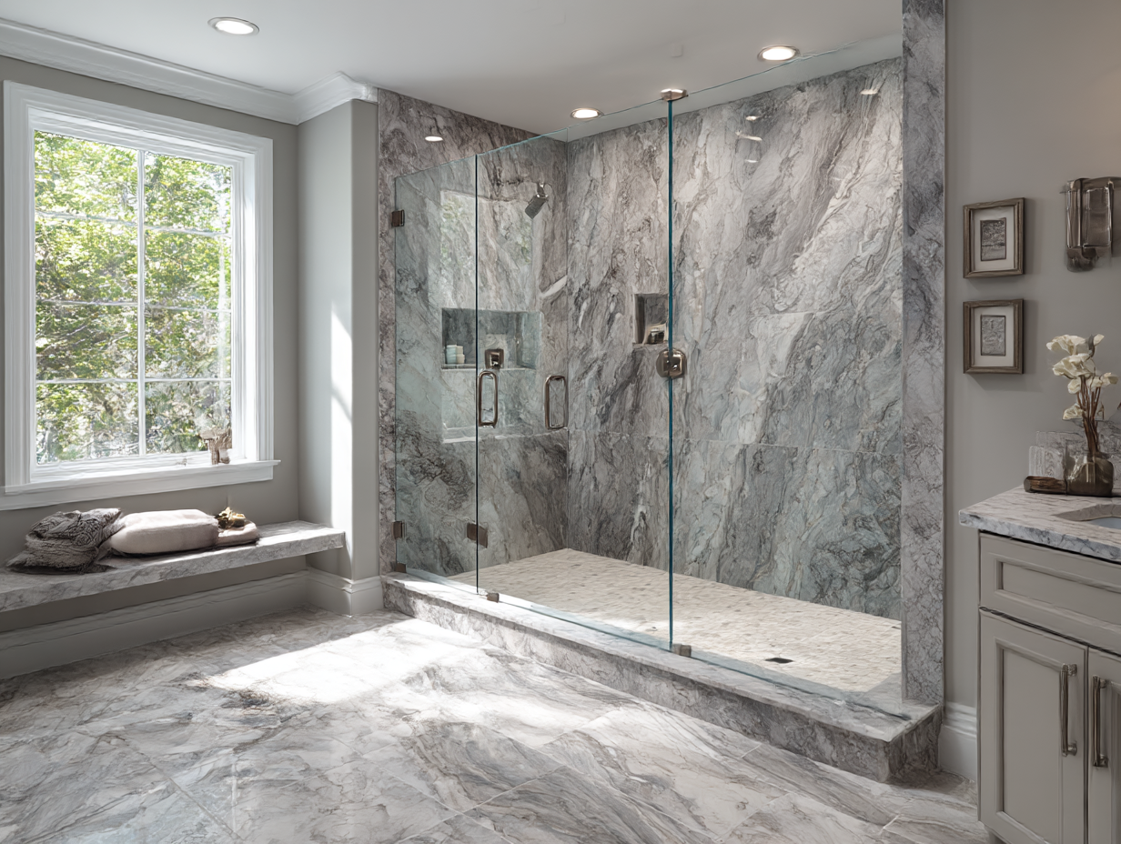 Luxury shower details